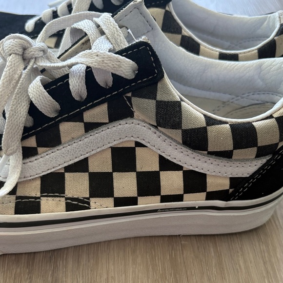 Vans Old Skool Black and White Checkered Sneakers - Picture 6 of 8
